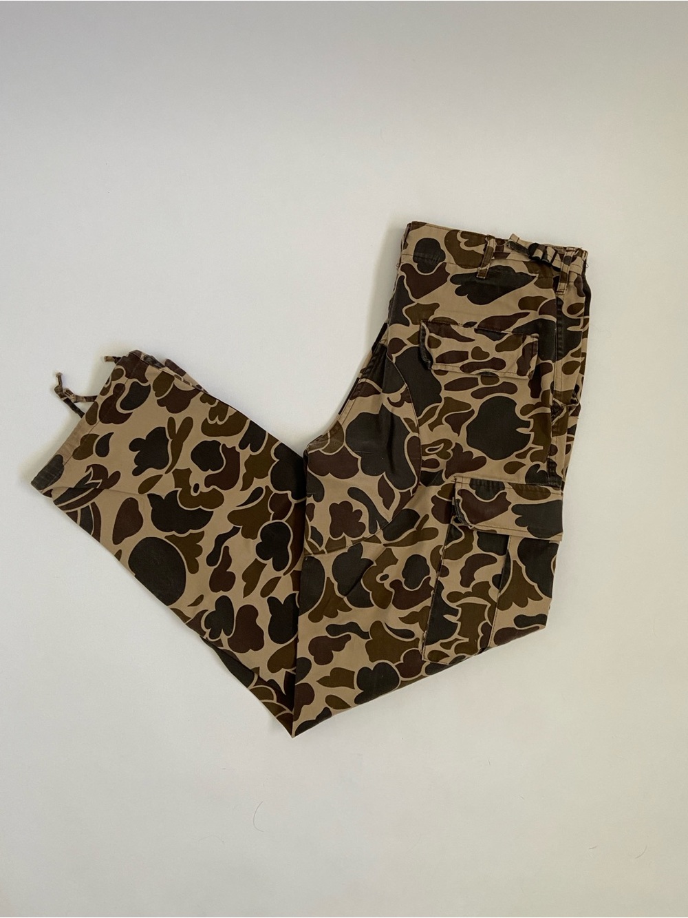 Women's/Unisex Brown Camo Cargo Pants